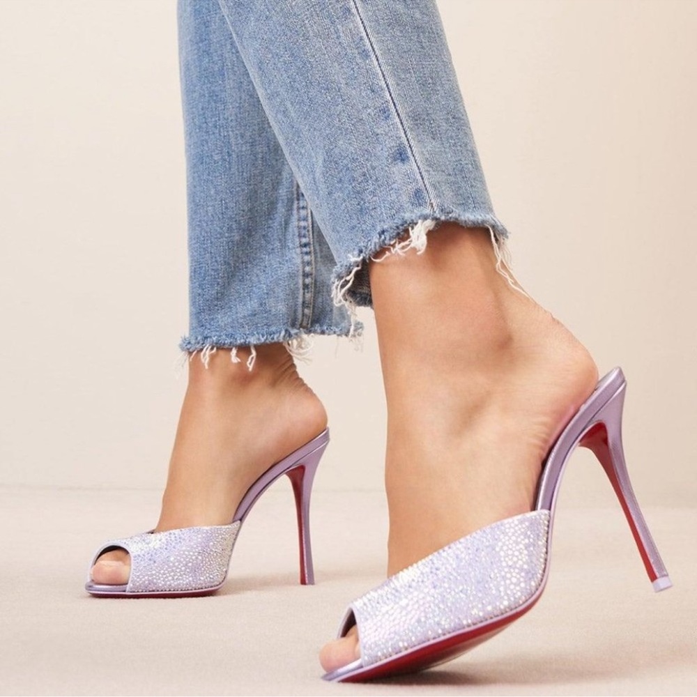 Christian Louboutin Me Dolly Crystal Embellished Women's Heels